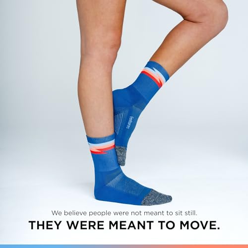 Image of Feetures Elite Light Cushion Mini Crew Sock - Sport Sock with Targeted Compression