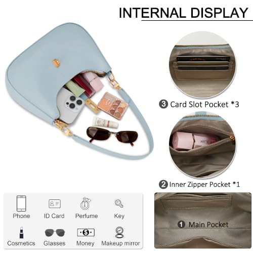 Image of KKXIU Shoulder Bag for Women Cute Hobo Vegan Leather Handbag