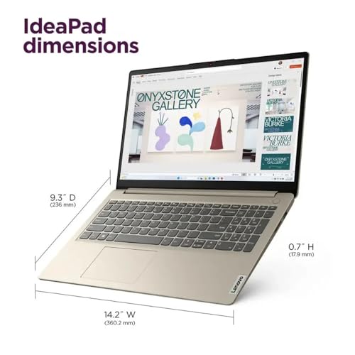 Image of Lenovo 15.6 inch HD IdeaPad Anti-Glare Coating + 1 Year Microsoft 365, 20GB RAM, 384GB SSD, Windows 11 Pro, Up to 9.5 Hours Battery Life, Intel Processor, WiFi 6, HDMI, USB-C, SD Card Slot, w /WOWPC USB