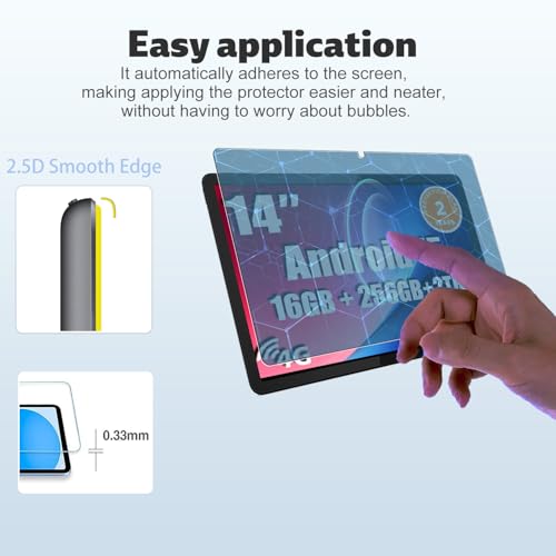Protector de pantalla templado para tablet Callsky-Pro Ctab 14 pulgs 2 unidades miniatura 5