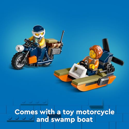 LEGO City Jungle Explorer Helicopter at Base Camp Set 60437 Building Blocks Toys for 8+ Gift for Boys and Girls