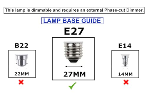Image of LEDVANCE Osram 4.9 Watt E27- Dimmable- Led Lamp- Screw /Thread Type Lamp /Bulb- Round- Warm White 2700K- Pack of 3