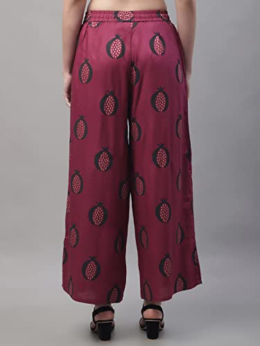 Image of Pistaa's Women's Regular Fit High Rise Palazzo