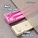 10 Pack Rubber Door Stoppers Wedge, Elfthloo Stops Fits 3-11mm Narrow Gaps Stackable up to 110-410mm, Non-Slip Floor & Wall Protector, Doorstops for Bottom of Lightweight Door, Cream White