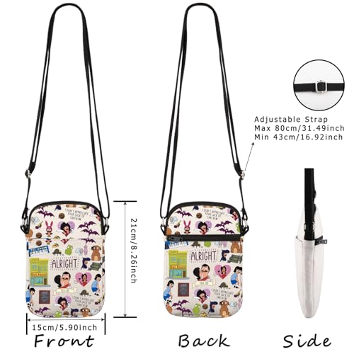 WCGXKO Belcher’s TV Show Inspired Canvas Crossbody Bag Cartoon Inspired Gift for Fandom2