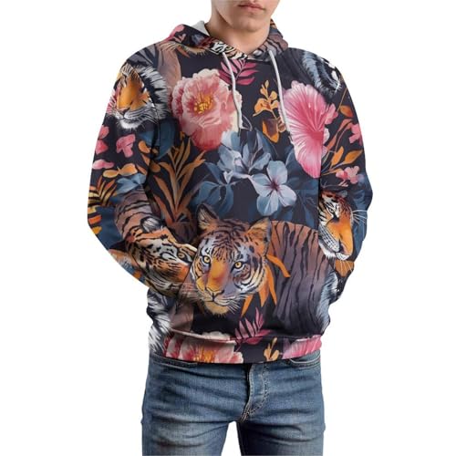 Sweatshirt rose tigrée confortable idéal pour vos sorties urbaines en automne - 6