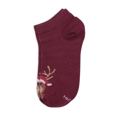 Image of Mint & Oak Low Cut Ankle Women Socks, Christmas Gift Quirky Socks For Friends, Cute Funky Socks, Christmas Secret Santa Gifts For Women