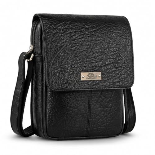 Image of Allen Cooper Premium Leather Sling Bag for Men | Crossbody Messenger Bag with Adjustable Shoulder Strap | Travel Organizer Shoulder Bag for Daily Use, Office & Outdoor Carry