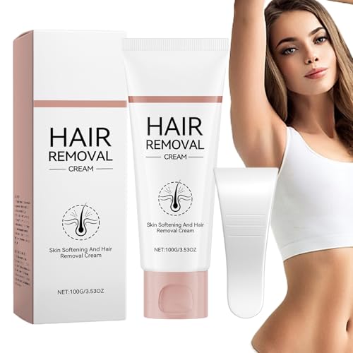 Crema Depilatoria Facial - 120ml Crema Depilatoria Con Espátula - Removedor De Para Bikini,Para Cara Cuerpo Brazos Axilas Bikini Piernas Zona Íntima Cuidado Personal