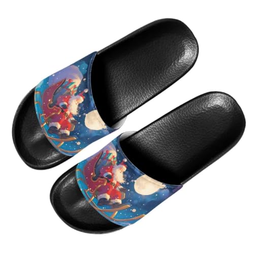 Image of Footwear for Mens Open Toe Athletic Sandals Anti-Slip Sole Slide Sandals Pillow House Flat Shoes Comfortable Slip On Slippers for Indoor & Outdoor