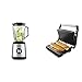 Taurus Optima Magnum Batidora de vaso, 1000 W, 1.5 L, acero inoxidable + Grill & Toast - Sandwichera con placas grill antiadherentes, 700 W, tapa basculante, gancho fijo de cierre