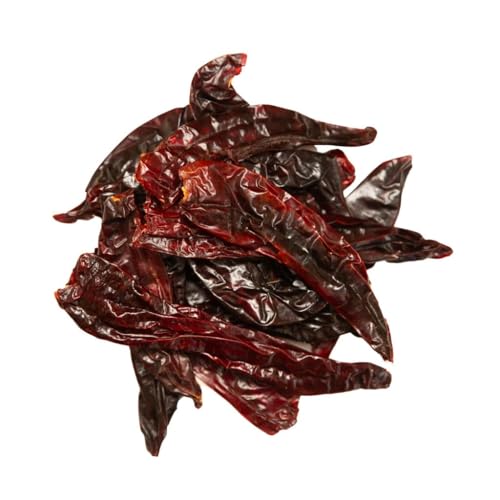 4oz California Dried Whole Chile Peppers, Anaheim Chili Seco Pods for Authentic Mexican Food