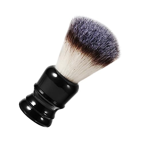 BELLIFFY Men's Beard Brush Black Shaving Brush Synthetic Bristles Cleaning Kit Style
