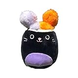 Squishmallows Official Kellytoy 4 Inch Soft Plush Squishy Toy Animals (Autumn Black Cat Squish Doos)