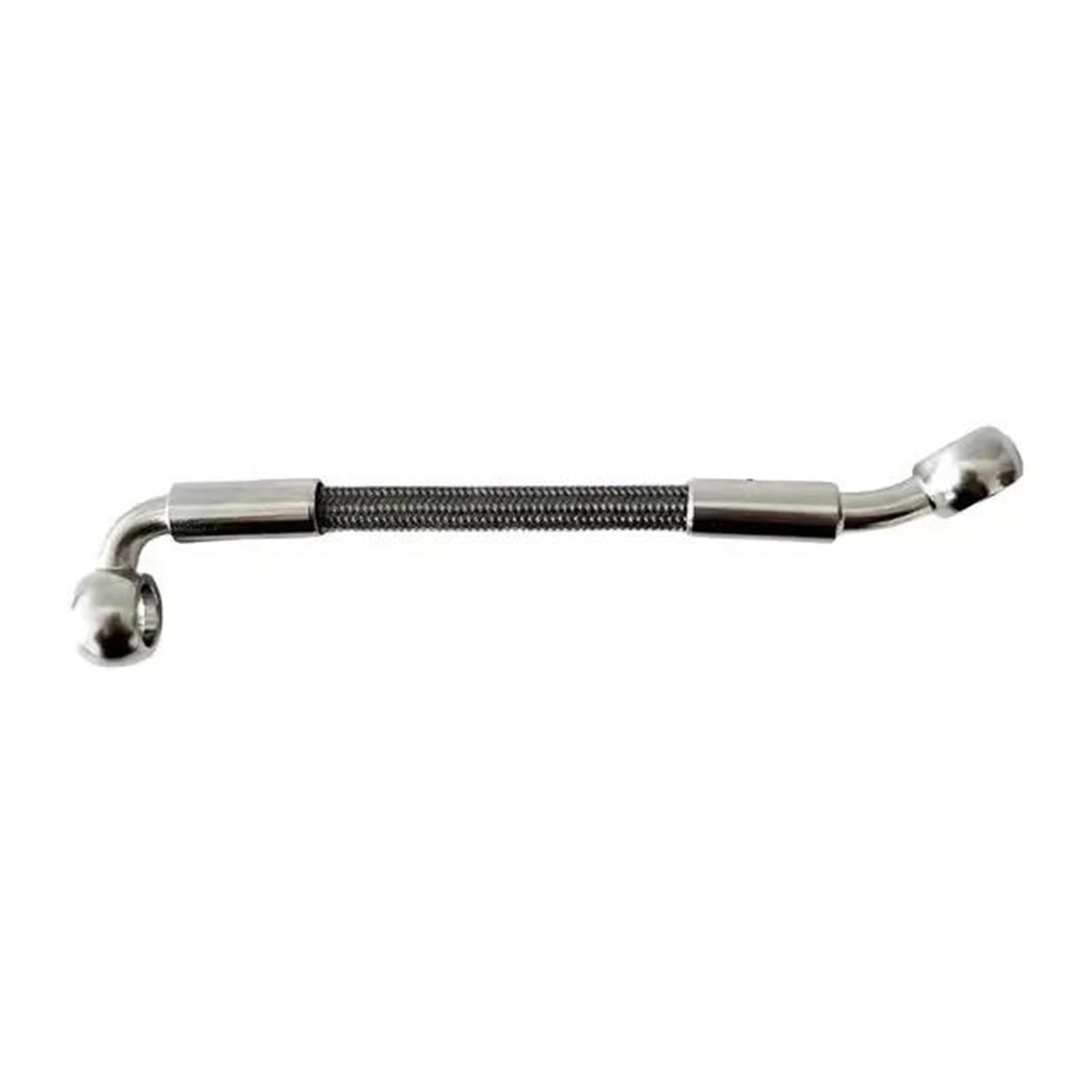 Tubo flessibile dell'olio Tubo Flessibile Per Olio Idraulico, Freno Anteriore E Posteriore, Rinforzato In Acciaio Inossidabile Intrecciato Per Motociclette M10 28°-90° Accessori(240cm)