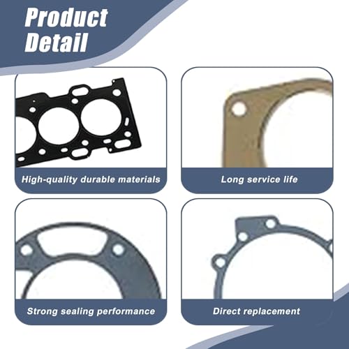 Image of XQSMWF MLS Cylinder Head Gasket Set Compatible with Volvo S60 S70 S80 V70 XC70 XC90 C70 2.4L 2.5L L5 DOHC 2000-2009, Replaces HS26256PT HS54548 HGS4264 9443896 271802