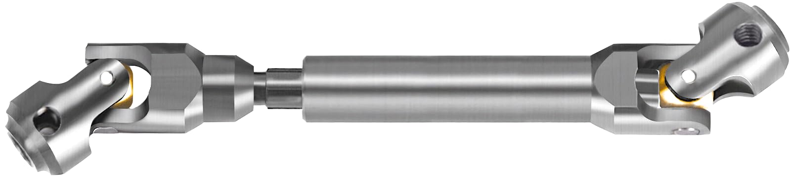 RcThjia 119mm CVD Drive Shaft for 1/10 RC Crawlers, Universal Fit for TRX4, Axial, SCX10, Capra, REDCAT GEN8, Heavy-Duty Upgrade Stainless Steel Driveshaft with Brass Beads (119mm-163mm)