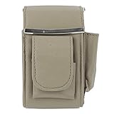 Cigarette Case Holder w Lighter Women Leather Cigarettes 100s Pack Purse Pouch Coin Ciggerate Wallet Framed Cases (4.531', Cream w Flap)