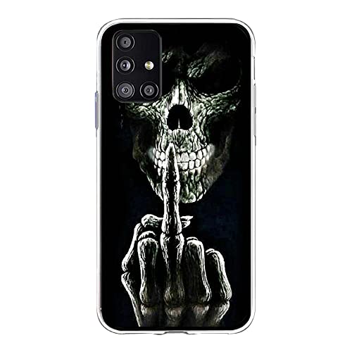 Custodia per cellulare per Halloween compatibile con Samsung Galaxy A13 4G trasparente resistente agli urti in morbido antigraffio Bumper ultra sottile con motivo floreale silicone tpu