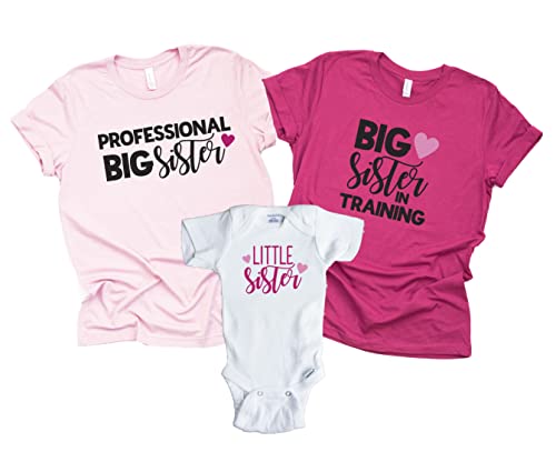 Big Sister in Training Shirt, Professional Big Sister, Gift for Big Sister to be, Pregnancy Announcement Shirts for Kids (3t)3