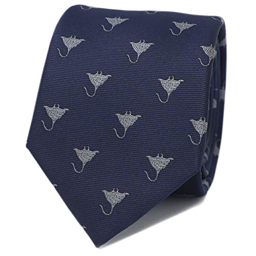 21 Best Manta Ray Gifts: What to Give Manta Lovers 19 MENDEPOT Manta ray Pattern Necktie With Gift Box