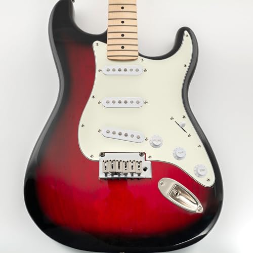 Image of Musiclily SSS 11 Hole Strat Guitar Pickguard for Fender USA /Mexican Made Standard Stratocaster Modern Style, 3Ply Ivory