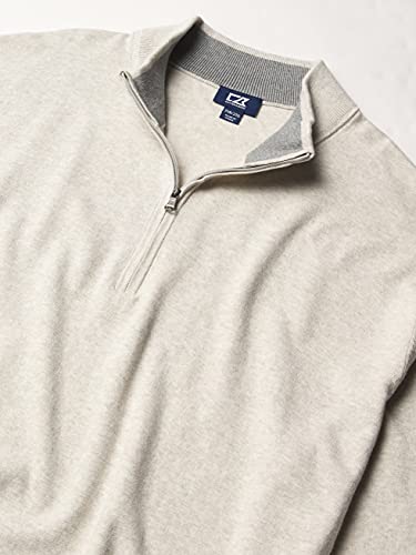 Cutter & Buck Men's Cotton-Rich Classic Lakemont Anti-Pilling Half-Zip Sweater2