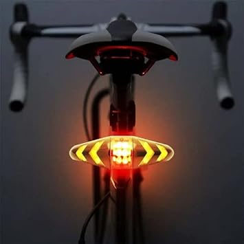 LET'S PLAY FY-1820 Tail Light with Turn Signals-Wireless Remote Control Waterproof Bicycle Taillight-USB Rechargeable Ultra Bright Safety