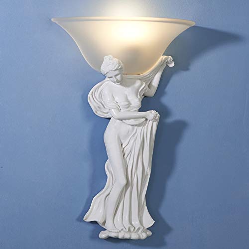 Preisvergleich Produktbild Retro Europäische Retro Beauty Wandleuchte Wohnzimmer Schlafzimmer Nachttischlampe Hintergrund-Wand Flur Balkon Treppe Dekoration Weiß Glas Harz Wandleuchte 30x50cm