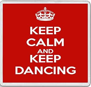 Keep Calm and Keep Dancing - Large Square Acrylic Coaster