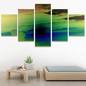 SIGNWIN 5 Panel Canvas Wall Art Modern Art...
