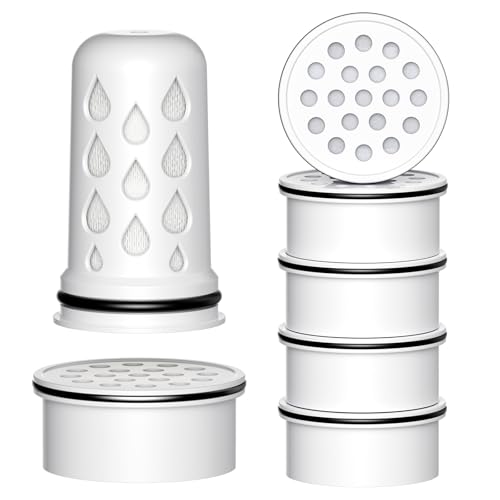 Water Pitcher Filter Replacement for LifeStraw Home, 7 Pack Water Filter Compatible with LifeStraw Home Dispenser and Pitcher Systems,1 Membrane Micro Filter& 6 Activated Carbon Filters 1-Year Supply