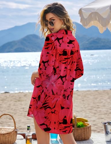 Image of Ekouaer Swimsuit Coverup for Women Bathing Suit Cover Up 2026 Summer Beach Vacation Outfits