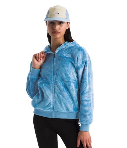 Image of THE NORTH FACE Girls' Osito Full Zip Hoodie | Fleece Hooded Jacket With Hand Pockets & Durable Ribbed Collar