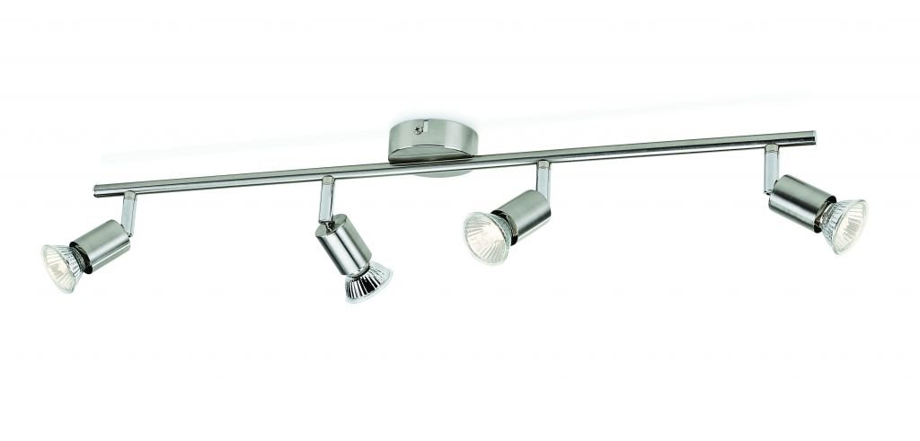 Philips Essentials Limbali Spot Bar Tube Light Fixture [Nickel] (Requires 4x50W 230V GU10 Bulb)