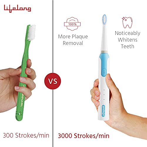 Lifelong Power Rechargeable Electric Toothbrush (White) | 6 Operational Modes and 3 hours charge lasting 30 days| Extra… - Image 4