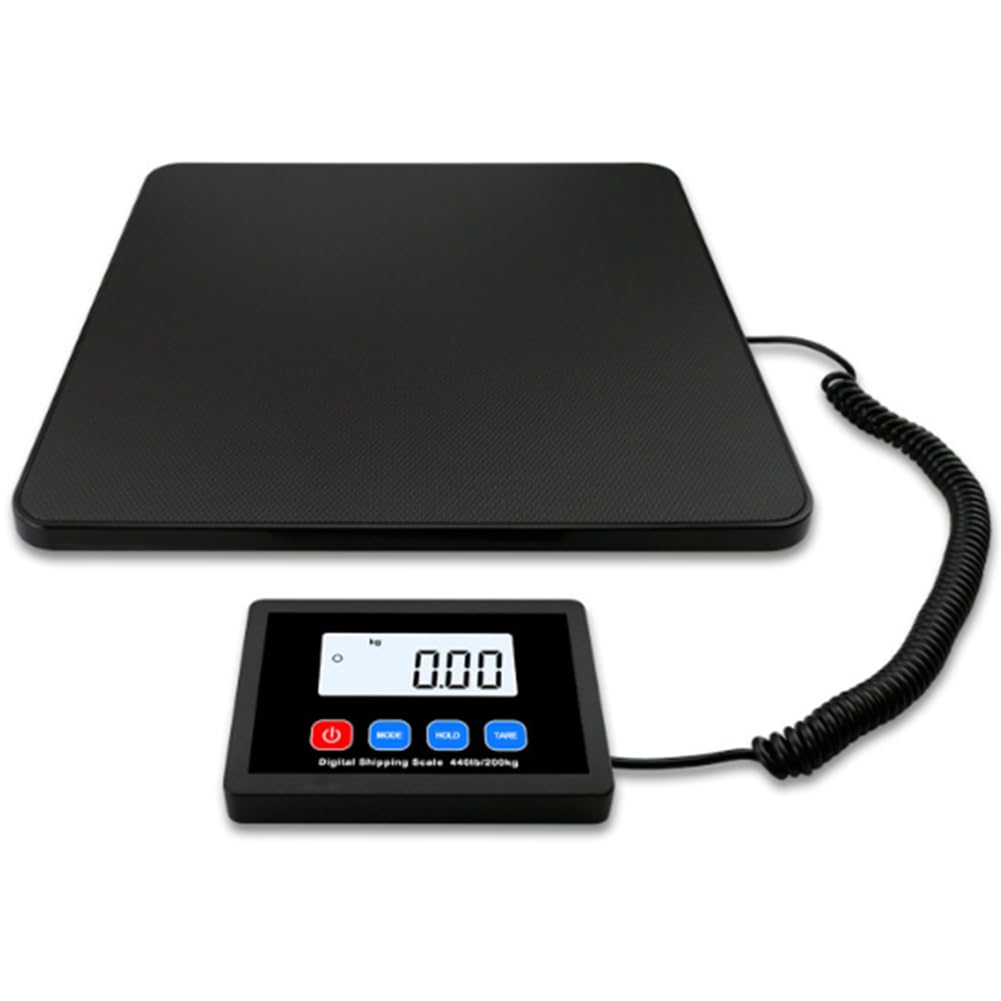 Jnchdghwa Black High Accuracy 200Kg Digital Shipping Postal Scale Hold/Tare Function For Packages For Postage Luggage Mailing