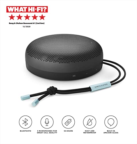 BANG & OLUFSEN 1734022 Beosound A1 (2e generatie) draagbare waterdichte bluetooth-luidspreker met microfoon, Anthracite… - Image 3