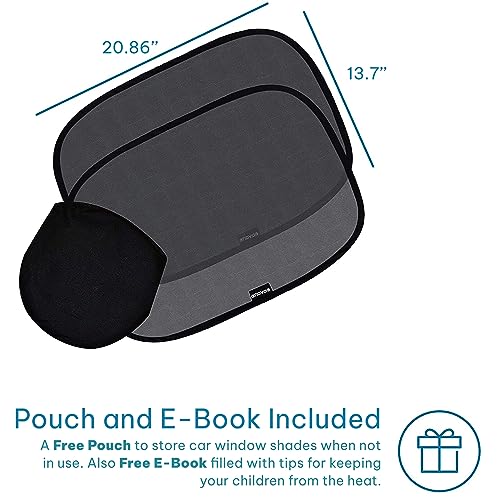 Enovoe CS2114-002 Car Window Shades For Baby (2 Pack) - 21 Inchx14 Inch Sun Shade Blocker thumb #1