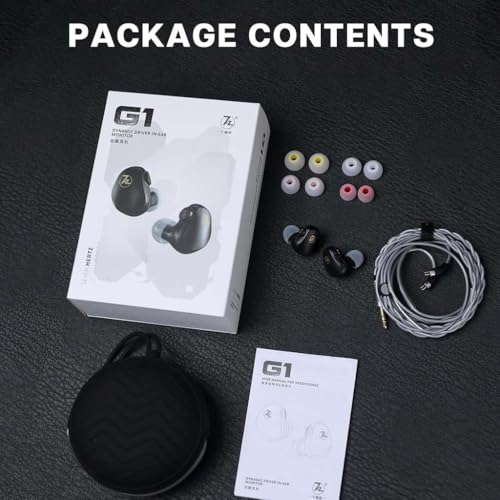 Image of Concept Kart 7HZ G1 in-Ear Monitor Wired Earphone with Mic, 10mm Dual-Magnetic Dynamic Driver, DLC Diaphragm with N52 Magnets, Gaming IEM with Detachable Oxygen Free Cable Type-C (White)