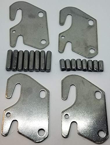 Steel Bedfast Kit 4 Steel Bed Rail Fasteners Pins hook frame stamping hanger