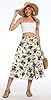 AYIFU Women's Summer Midi Skirt Boho Tiered Flowy ... #3