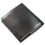 財布 メンズ 二つ折り 栃木レザー 極小 薄型 ミニ財布 小さな財布 コンパクト 薄い レディース 持ち運びに便利な小型 大容量の本革 (Tochigi-black)