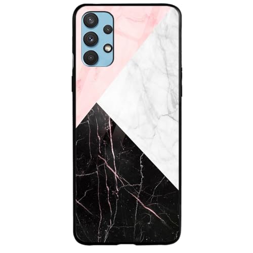 Image of COLORflow Back Cover Compatible with Samsung Galaxy A23 4G / A23 5G | Beautiful Marble Black White Pink | Shockproof TPU Bumper Cover with Camera Protection Back Cover