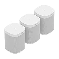 Sonos One (Gen 2) Three Room Set Voice Controlled Smart Speaker with Amazon Alexa Built in (3-Pack White)