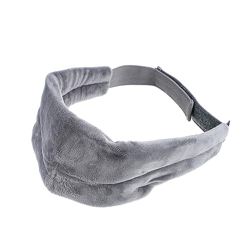 WATIIFUFU 1個 立体睡眠 睡眠用アイ 睡眠用の耳栓 旅行用スリープシェード アイパッチ 成形アイシェード 遮光スリーピングカバー アイカバー睡眠 昼寝目隠し Grey コットン