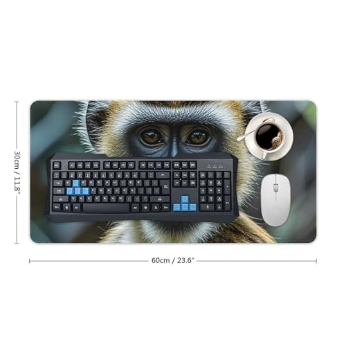The Silent Monkey mouse pad gaming tamaño grande 60x30 cm miniatura 2