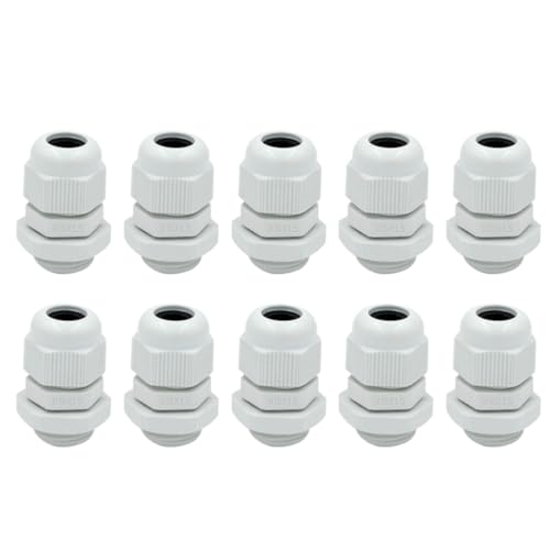 Uonlytech De Conector De Cable *15 Con Tuerca De Bloqueo Conector y Gland De Cable Impermeable Para Instalaciones Eléctricas y Proyectos De Cables