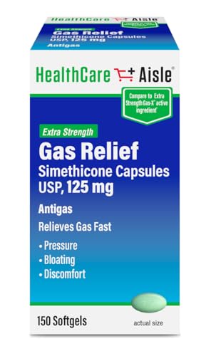 HealthCareAisle Simethicone Capsules 125 mg 150 ct