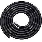 Taiss Black Silicone Vacuum Tubing Hose，High temperature car modified air intake pipe ,ID 3/8 Inch (10mm), Tube Length 6FT(1.8m)